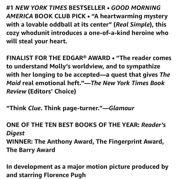 “The Maid” by Nita Prose paperback book - Picture 2 of 4